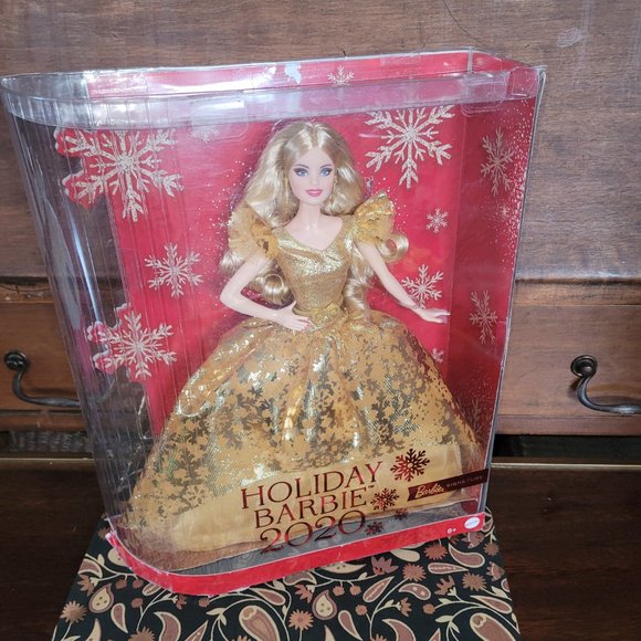 Barbie 2020 Holiday Blonde Barbie, Open Box - Picture 10 of 17